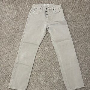 Armani Jeans Straight Leg in Light Gray